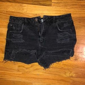 Black topshop cutoffs